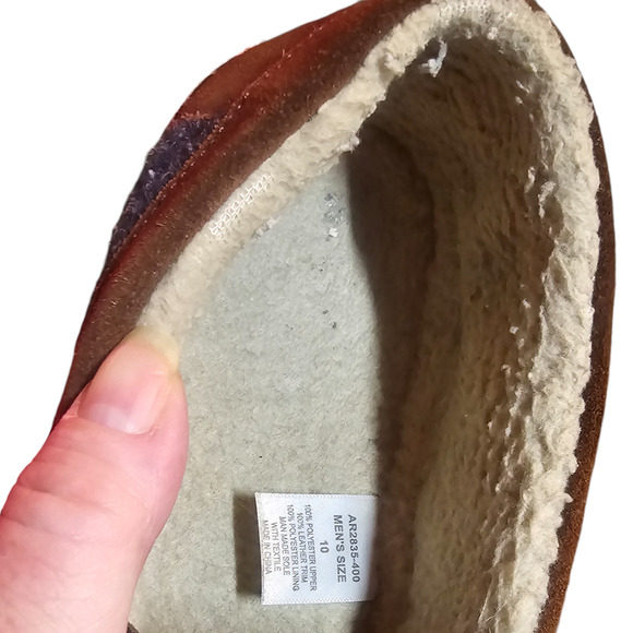 Ariat navy Lincoln sherpa lined slipper size 10 - Picture 9 of 14